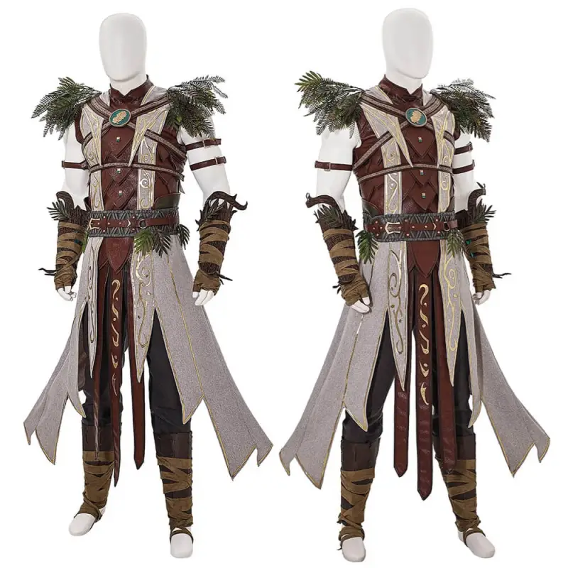 Baldur's Gate 3 Halsin Cosplay Costume Halloween Theme Party Outfits Top Level Takerlama