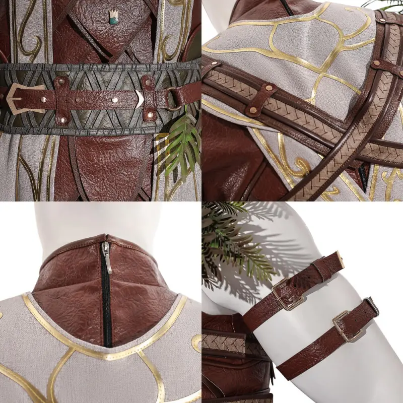 Baldur's Gate 3 Halsin Cosplay Costume Halloween Theme Party Outfits Top Level Takerlama