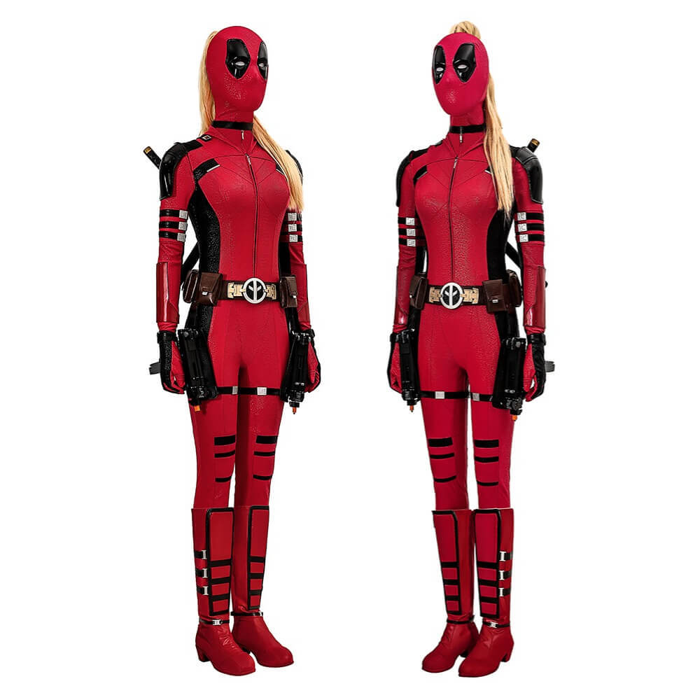 Lady Deadpool Cosplay Costume Female Deadpool & Wolverine Halloween Theme Party Outfits Takerlama