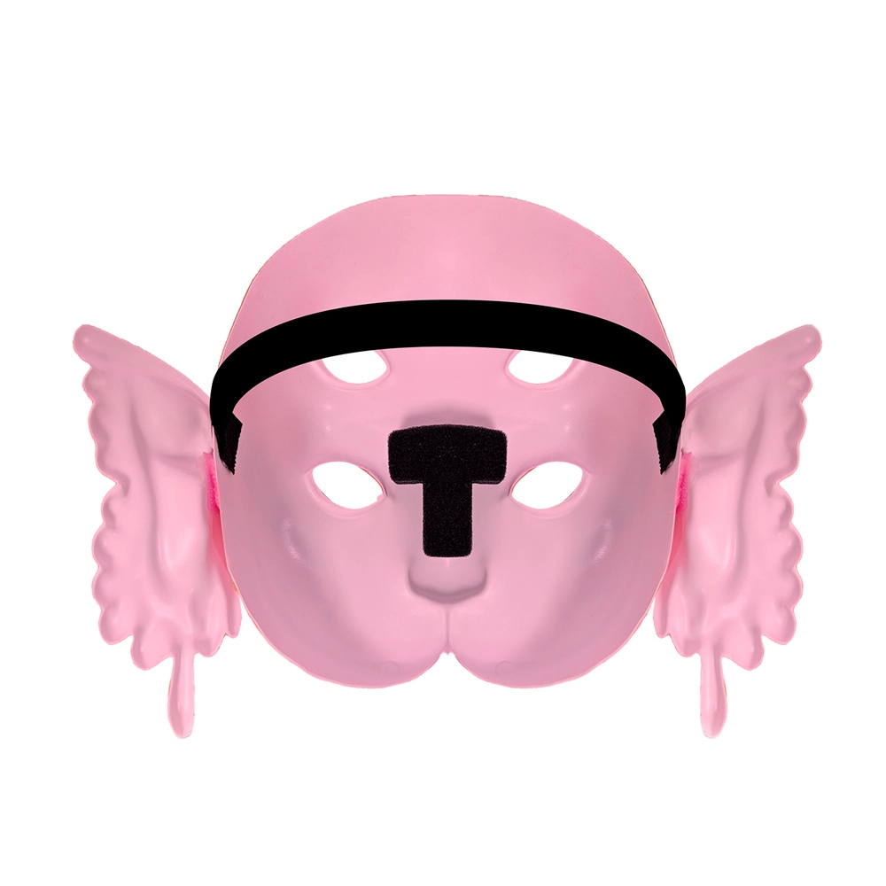 Máscara Crybaby Rosa De Melanie Martinez – Con Orejas Desmontables De Mariposa, DIY Con Maquillaje De Lágrimas, Impresión 3D, Para Halloween, Cosplay Y Festivales