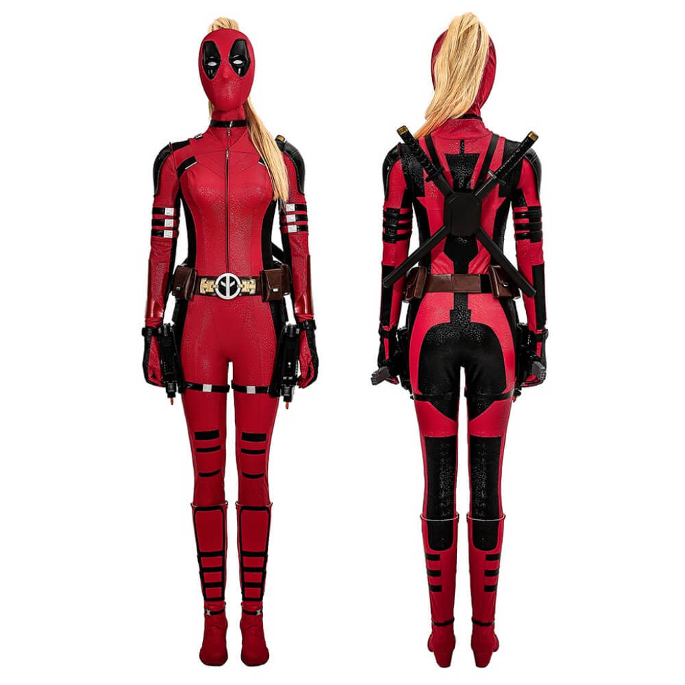 Lady Deadpool Cosplay Costume Female Deadpool & Wolverine Halloween Theme Party Outfits Takerlama