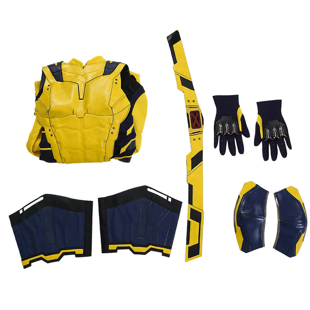 Wolverine Deadpool 3 Cosplay Costume Deadpool & Wolverine Marvel Hugh Jackman's Yellow Halloween Outfits Takerlama
