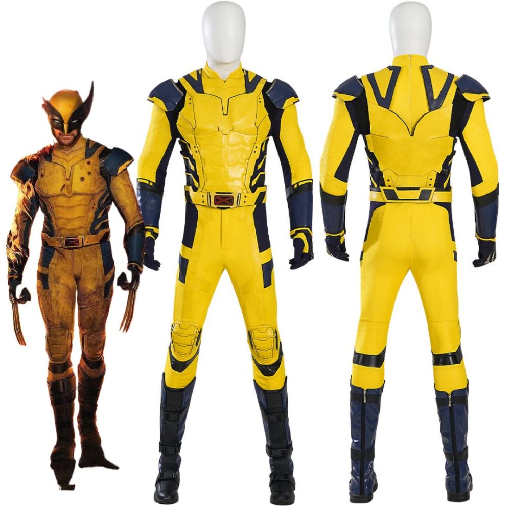 Wolverine Deadpool 3 Cosplay Costume Deadpool & Wolverine Marvel Hugh Jackman's Yellow Halloween Outfits Takerlama