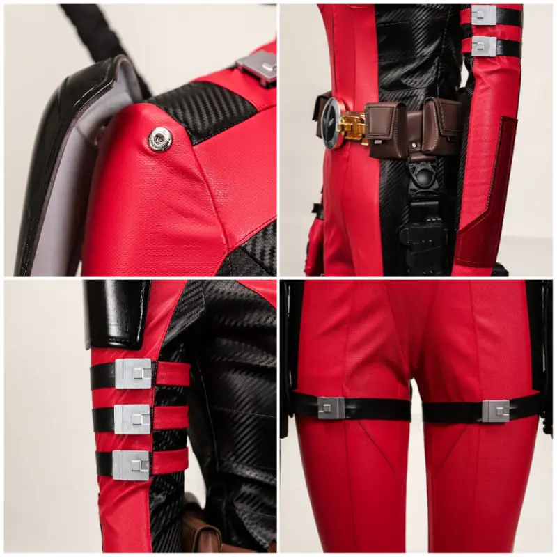 Lady Deadpool Cosplay Costume Female Deadpool & Wolverine Halloween Theme Party Outfits Takerlama