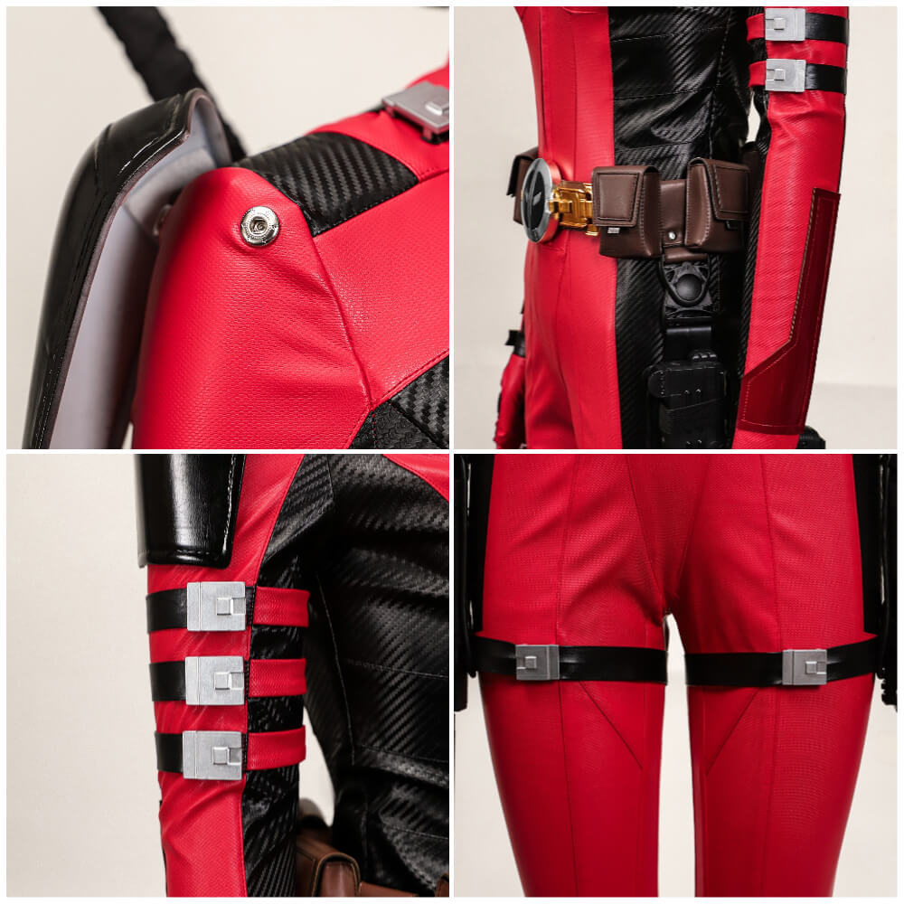 Lady Deadpool Cosplay Costume Female Deadpool & Wolverine Halloween Theme Party Outfits Takerlama