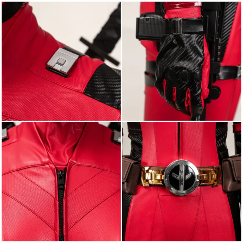 Lady Deadpool Cosplay Costume Female Deadpool & Wolverine Halloween Theme Party Outfits Takerlama