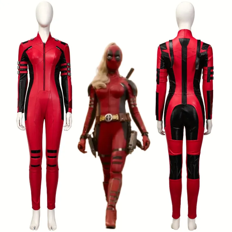Lady Deadpool Cosplay Costume Female Deadpool & Wolverine Halloween Theme Party Outfits Takerlama