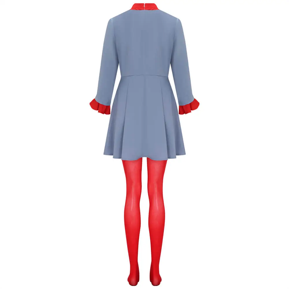 Die With A Smile Lady Gaga Cosplay Costume Blue Fancy Dress Halloween Party  Takerlama