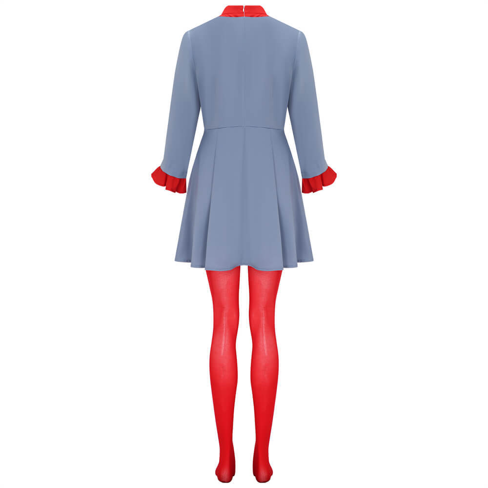 Die With A Smile Lady Gaga Cosplay Costume Blue Fancy Dress Halloween Party Takerlama