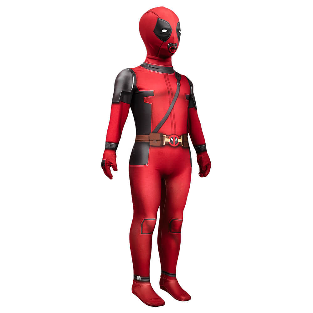 Kidpool Baby Deadpool Costume Deadpool & Wolverine Cosplay Jumpsuit Toddler Girls Boys Gifts Wade Wilson Halloween Party Apparel  Takerlama