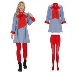 Die With A Smile Lady Gaga Cosplay Costume Blue Fancy Dress Halloween Party Takerlama In Stock
