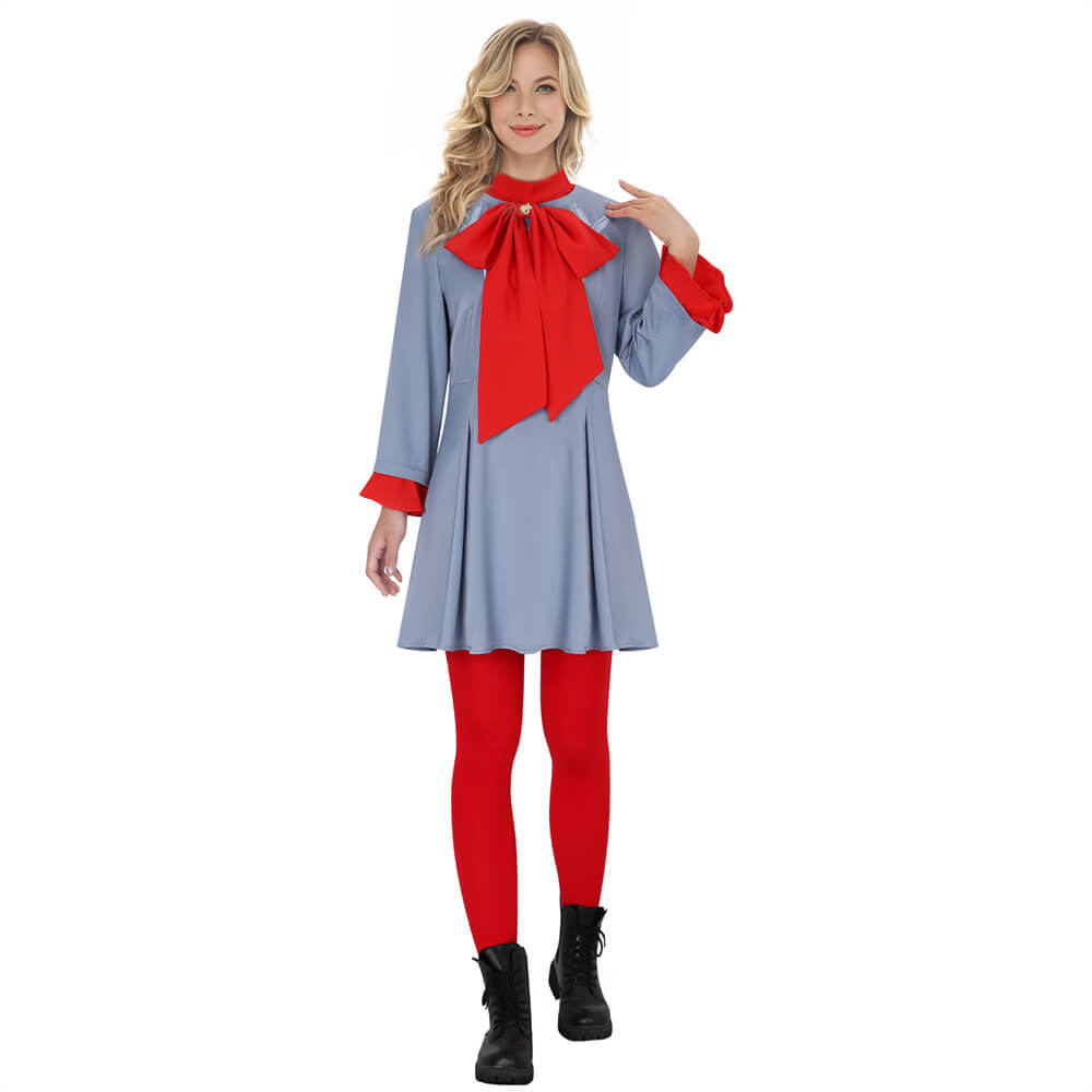 Die With A Smile Lady Gaga Cosplay Costume Blue Fancy Dress Halloween Party Takerlama