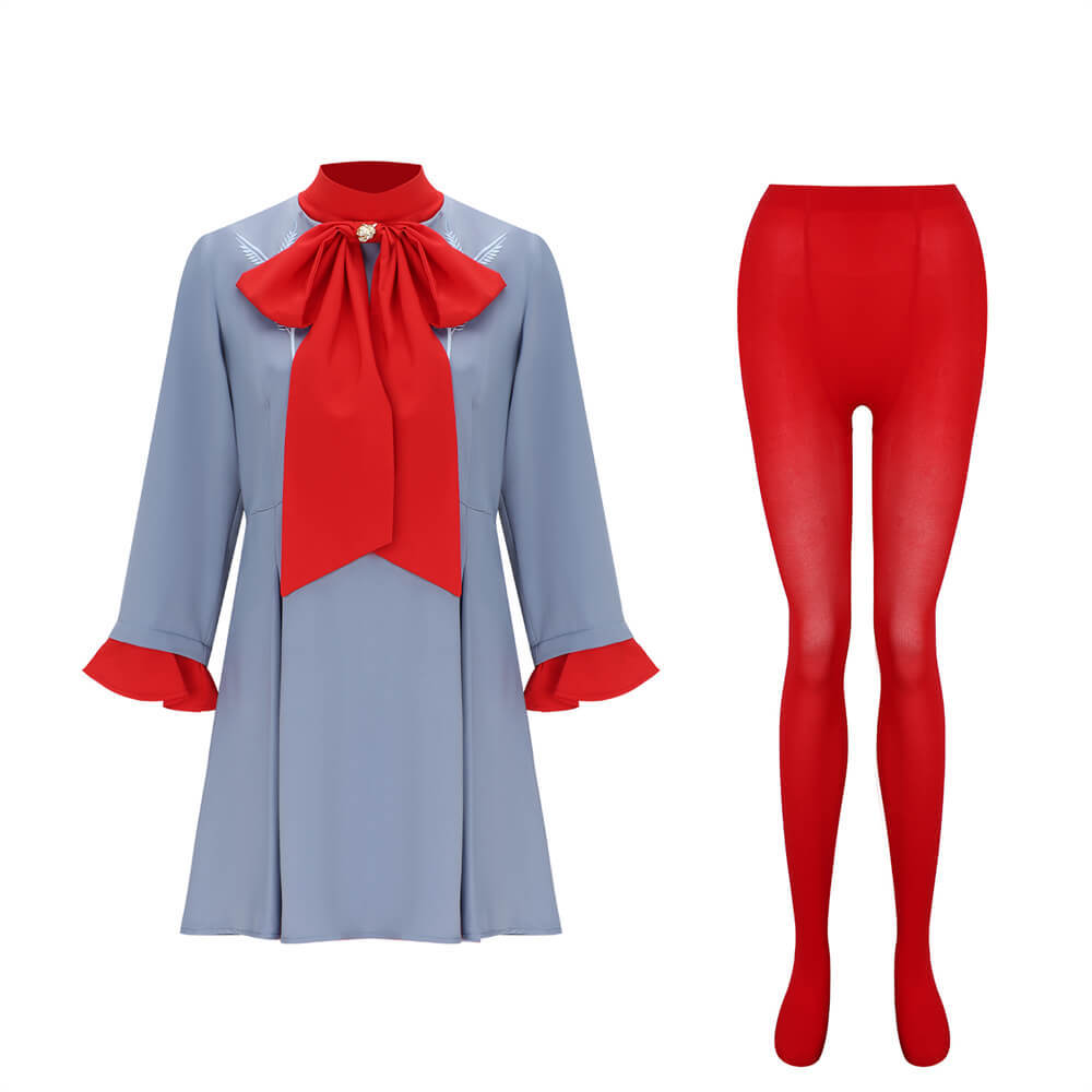 Die With A Smile Lady Gaga Cosplay Costume Blue Fancy Dress Halloween Party Takerlama