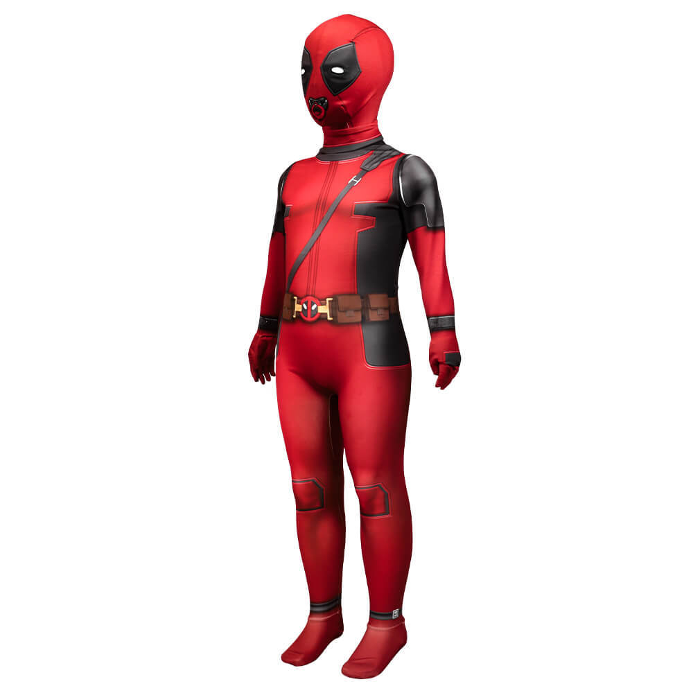 Kidpool Baby Deadpool Costume Deadpool & Wolverine Cosplay Jumpsuit Toddler Girls Boys Gifts Wade Wilson Halloween Party Apparel  Takerlama