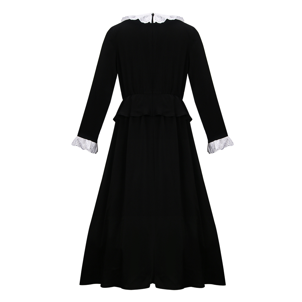 Takerlama Harriet Tubman Dress Kids Girl Costume Ruffled Doll Collars Black Slave Button Outfit Halloween Cosplay Suit