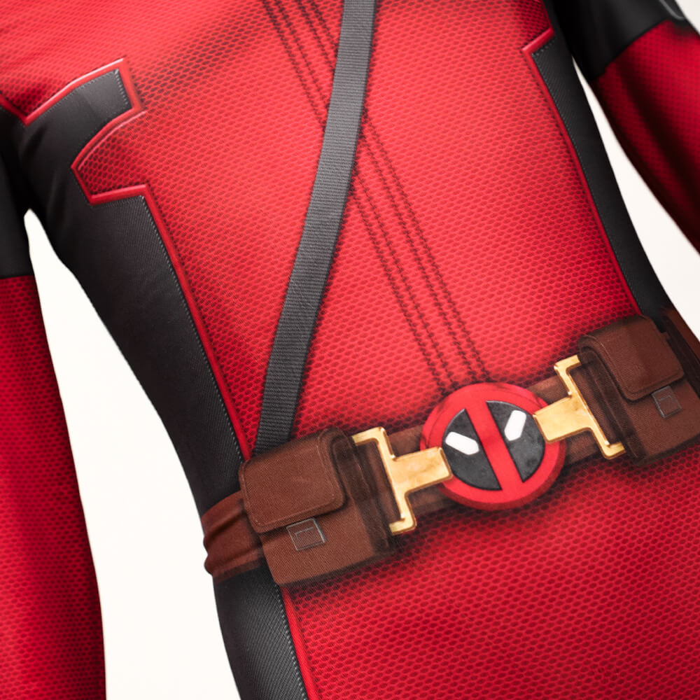Kidpool Baby Deadpool Costume Deadpool & Wolverine Cosplay Jumpsuit Toddler Girls Boys Gifts Wade Wilson Halloween Party Apparel  Takerlama
