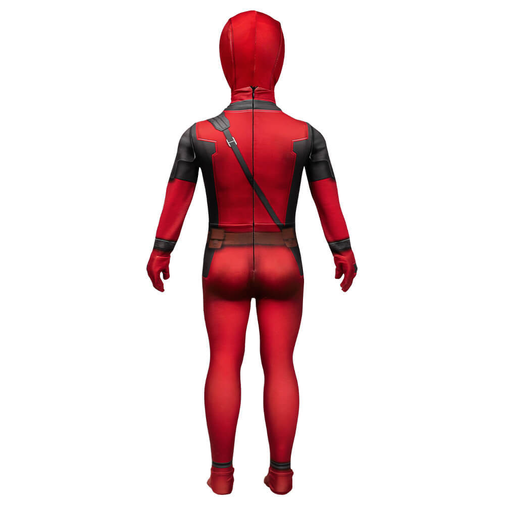 Kidpool Baby Deadpool Costume Deadpool & Wolverine Cosplay Jumpsuit Toddler Girls Boys Gifts Wade Wilson Halloween Party Apparel  Takerlama