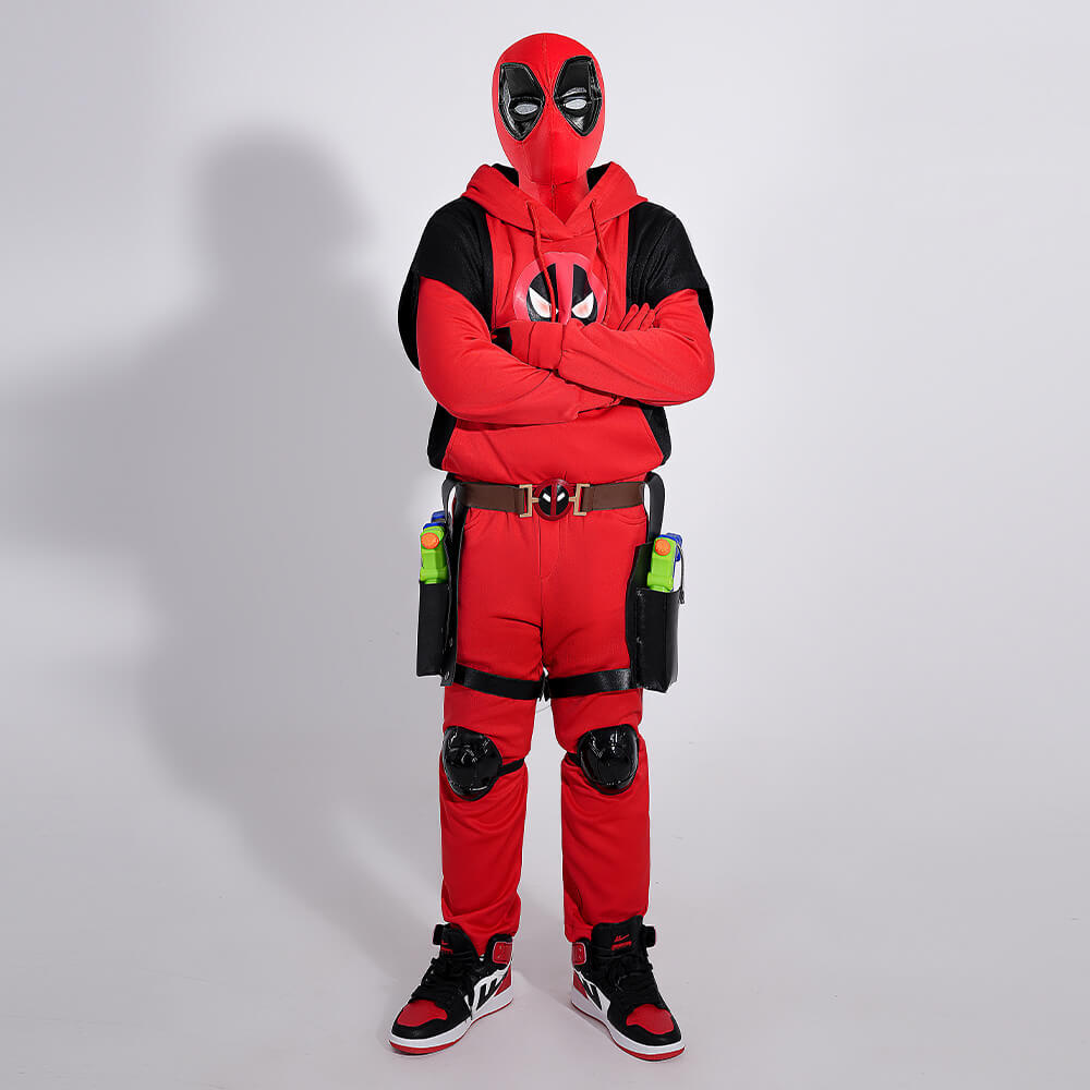 Kidpool Halloween Cosplay Costume Children Deadpool And Wolverine Hoodie Suit Superhero Theme Party Gifts Takerlama