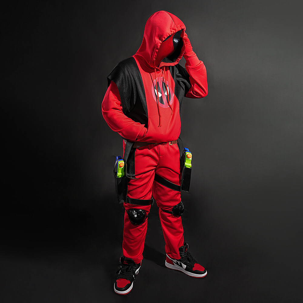 Kidpool Halloween Cosplay Costume Children Deadpool And Wolverine Hoodie Suit Superhero Theme Party Gifts Takerlama