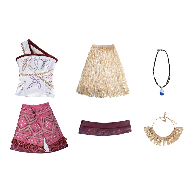 Moana 2 Classic Girls Costume Movie Pricess Halloween Theme Party Movie Fancy Dress Takerlama