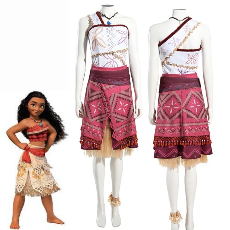 Moana 2 Classic Girls Costume Movie Pricess Halloween Theme Party Movie Fancy Dress Takerlama