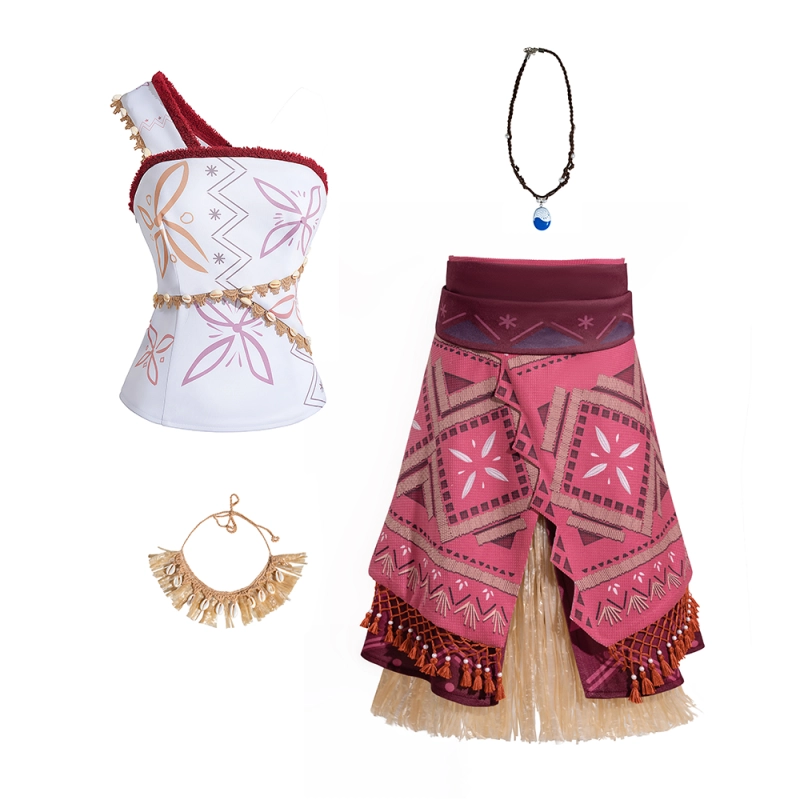 Moana 2 Classic Girls Costume Movie Pricess Halloween Theme Party Movie Fancy Dress Takerlama