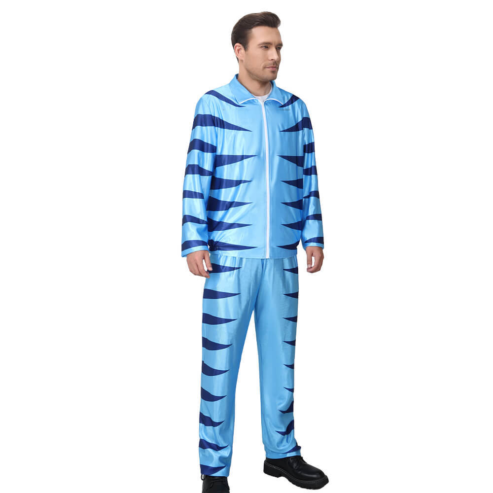 Phil Weston Soccer Coach Tiger Uniform Movie Kicking and Screaming Warm-Ups Halloween Cosplay Costume Jacket and Pants Takerlama
