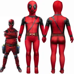 Kidpool Baby Deadpool Costume Wade Wilson Deadpool & Wolverine Cosplay Toddler Girls Boys Gifts S M L Xl 2XL In Stock Takerlama