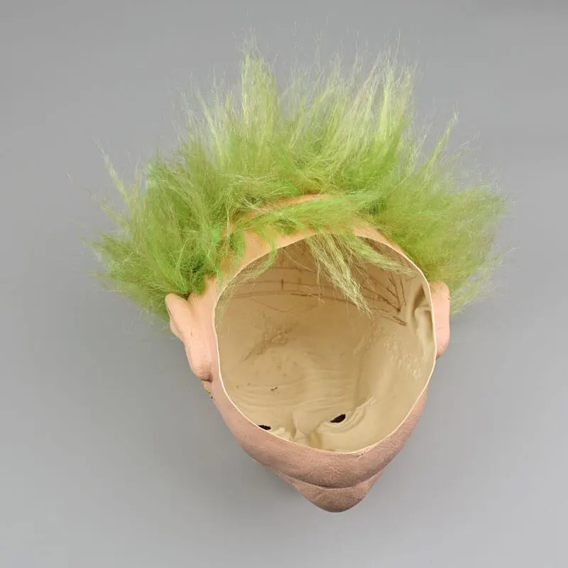 BeetleJuice Halloween Mask Wig Men's Betelgeuse Masquerade Cosplay Props Latex -Takerlama