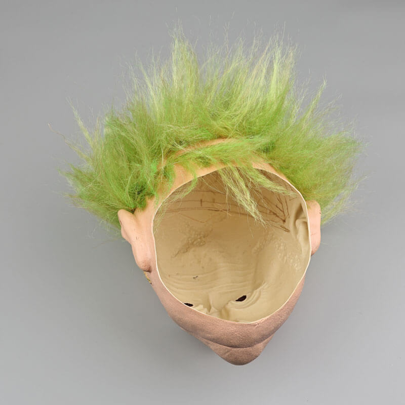 BeetleJuice Halloween Mask Wig Men's Betelgeuse Masquerade Cosplay Props Latex -Takerlama