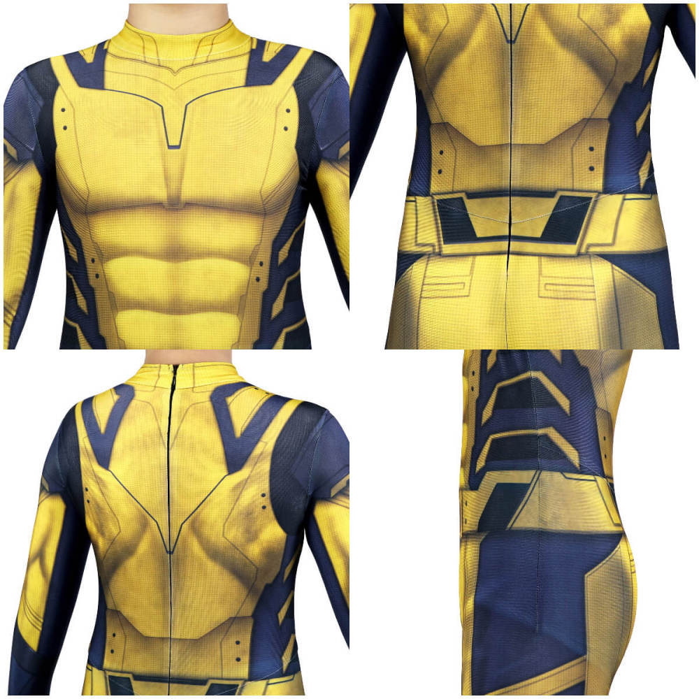 Kids Wolverine Logan Halloween Costume Jumpsuit Deadpool & Wolverine Cosplay Superhero Theme Party Outfits Children Gifts Takerlama