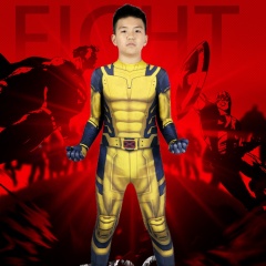 Kids Wolverine Logan Halloween Costume Jumpsuit Deadpool & Wolverine Cosplay Superhero Outfits Gifts Takerlama In Stock