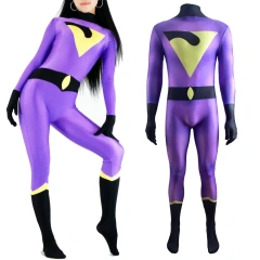 Jayna Cosplay Costume Teen Titans Go Wonder Twins Adult Kids Takerlama