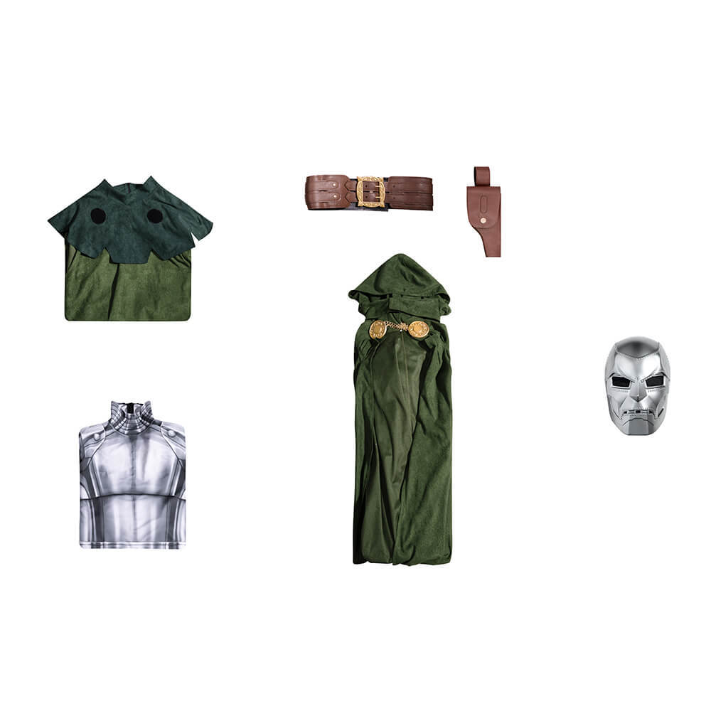 Doctor Doom Classic Cosplay Costume Halloween Theme Party Outfits Takerlama