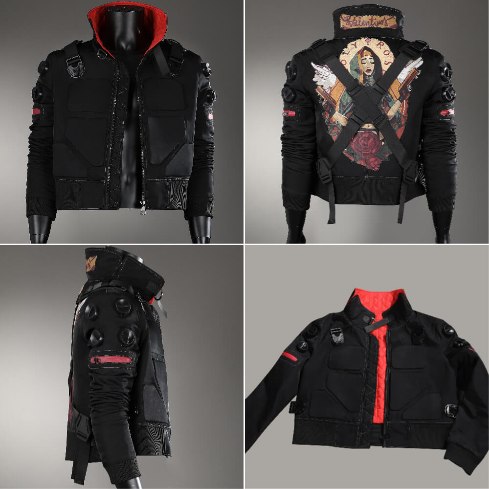 Cyberpunk 2077 Jackie Welles Cosplay Costume Game Jacket Shoes Top Level Takerlama