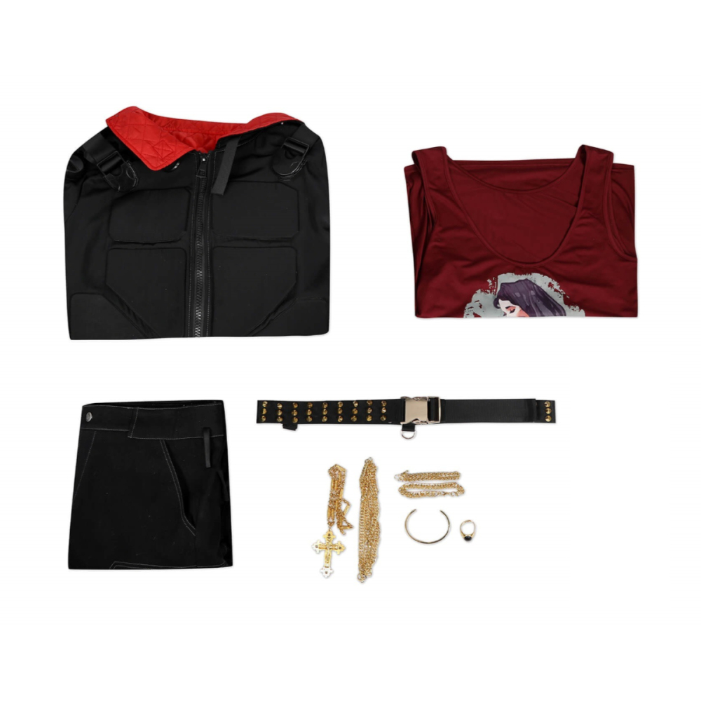 Cyberpunk 2077 Jackie Welles Cosplay Costume Game Jacket Shoes Top Level Takerlama