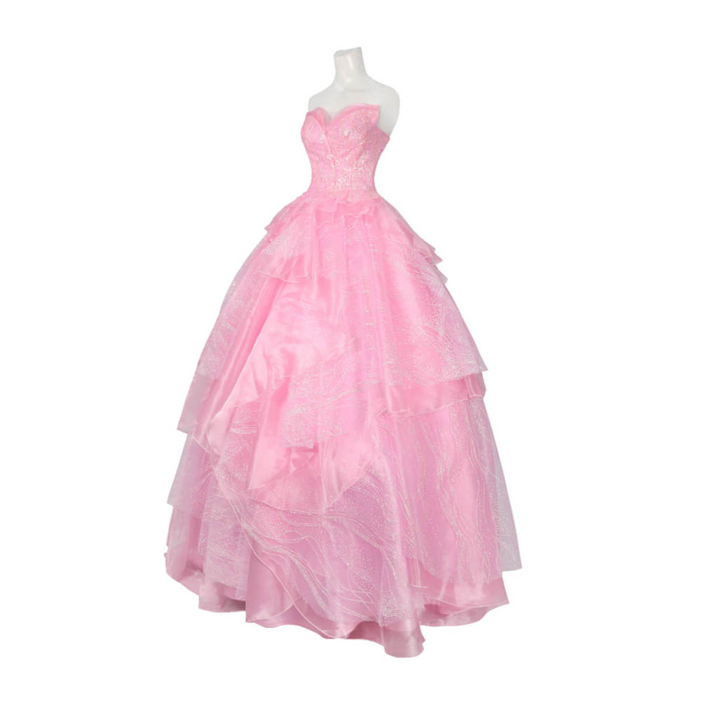 Wicked 2024 Glinda Cosplay Costume Glynda Upland Dress Pink Takerlama