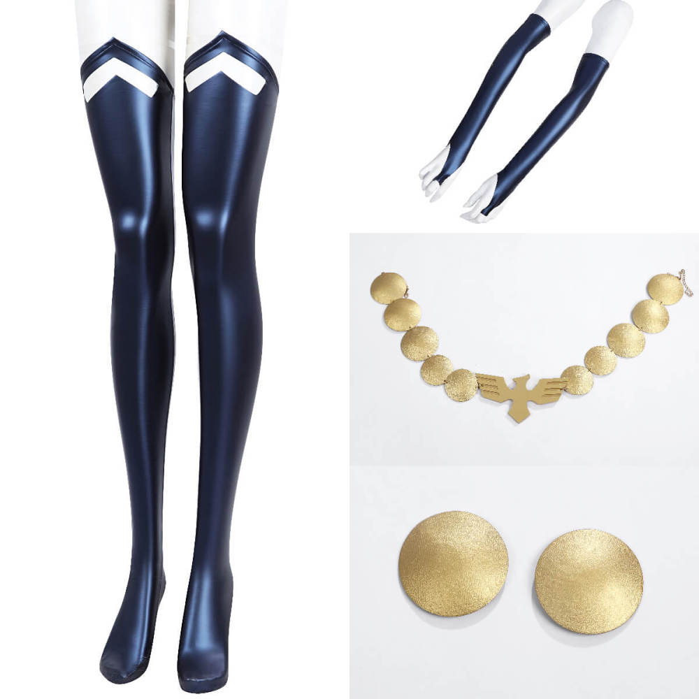 Raven Cover Girl Cosplay Costume Comic Theme Party Fancy Dress Takerlama