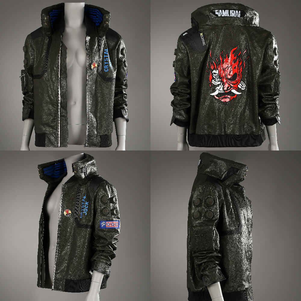 Cyberpunk 2077 V Female Cosplay Costume Game Jacket  Halloween Party Takerlama