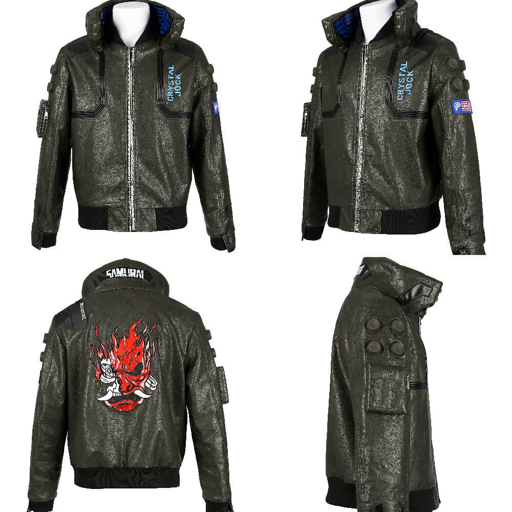 Cyberpunk 2077 V Cosplay Costume Game Jacket Top Level Takerlama