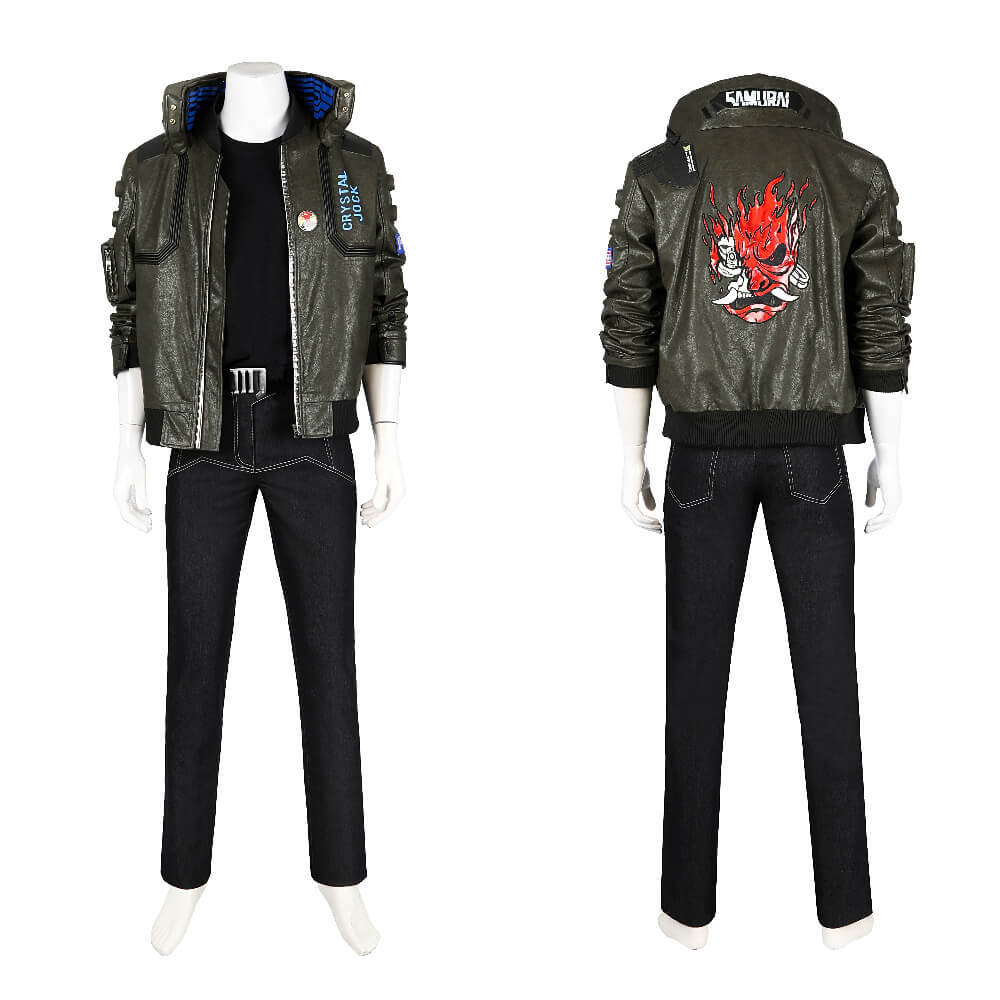 Cyberpunk 2077 V Cosplay Costume Game Jacket Top Level Takerlama