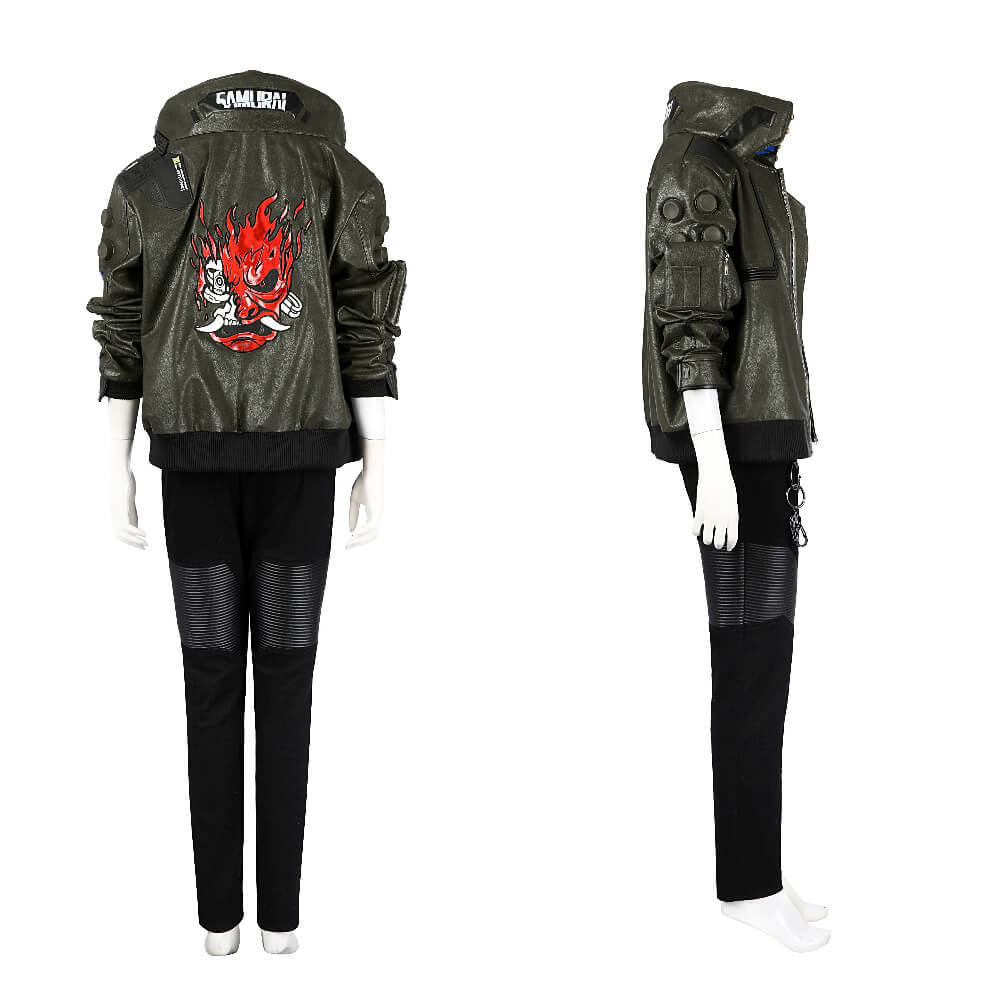 Cyberpunk 2077 V Female Cosplay Costume Game Jacket  Halloween Party Takerlama