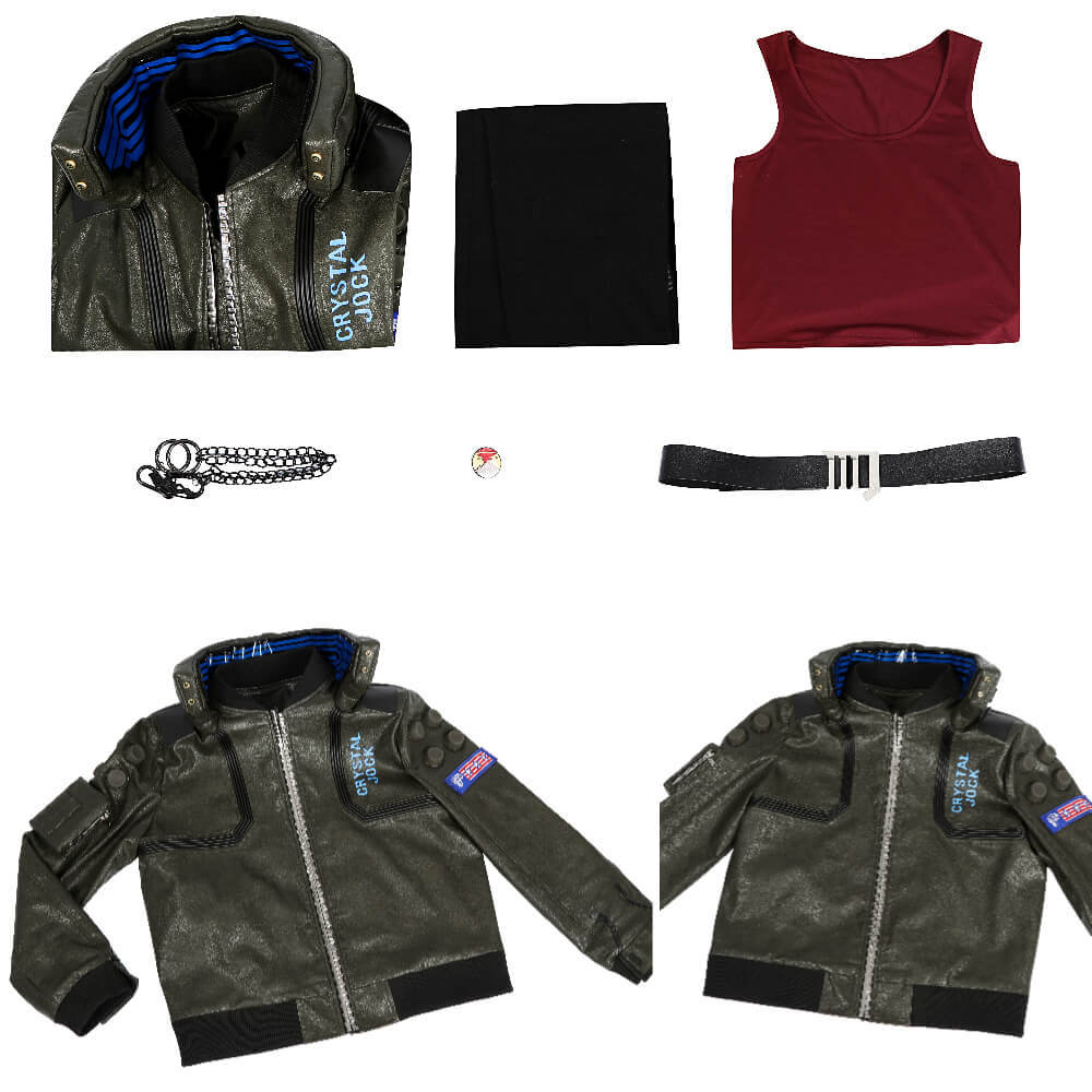 Cyberpunk 2077 V Female Cosplay Costume Game Jacket  Halloween Party Takerlama