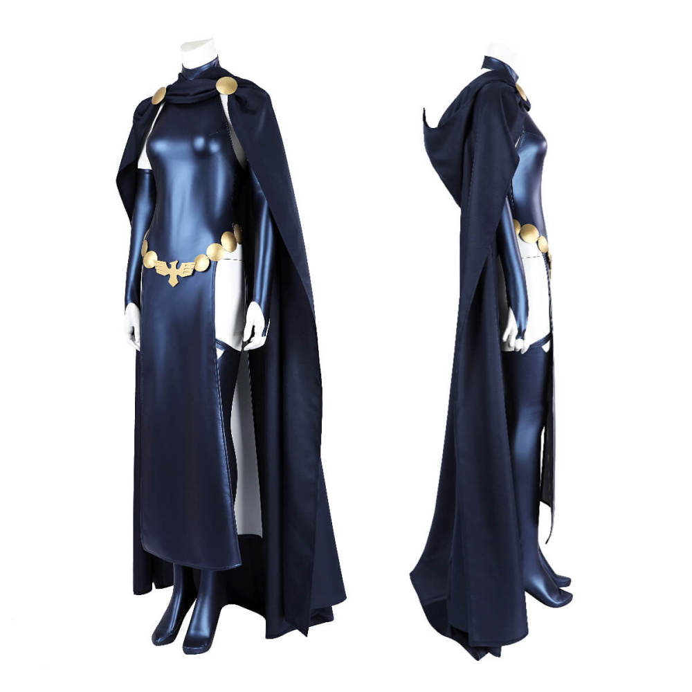 Raven Cover Girl Cosplay Costume Comic Theme Party Fancy Dress Takerlama