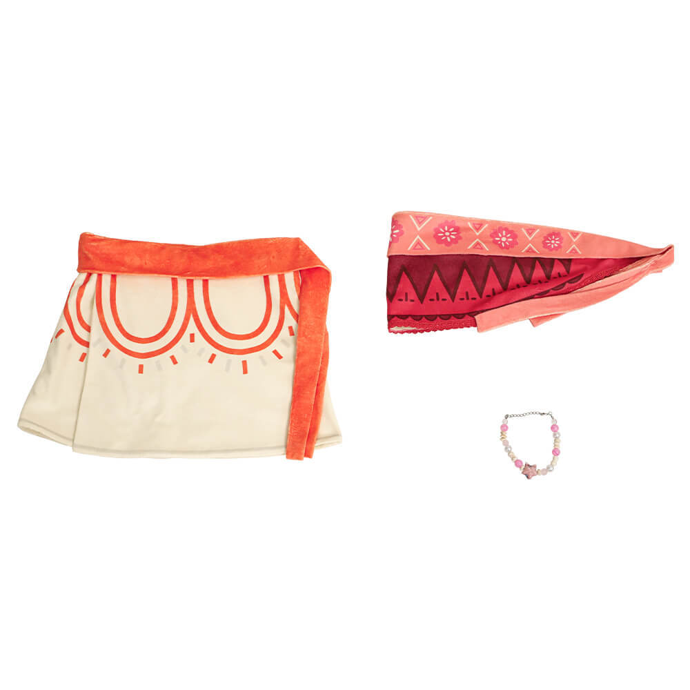 Kids Moana 2 Simea Cosplay Costume Moana's Sister Fancy Dress Christmas Gifts Takerlama