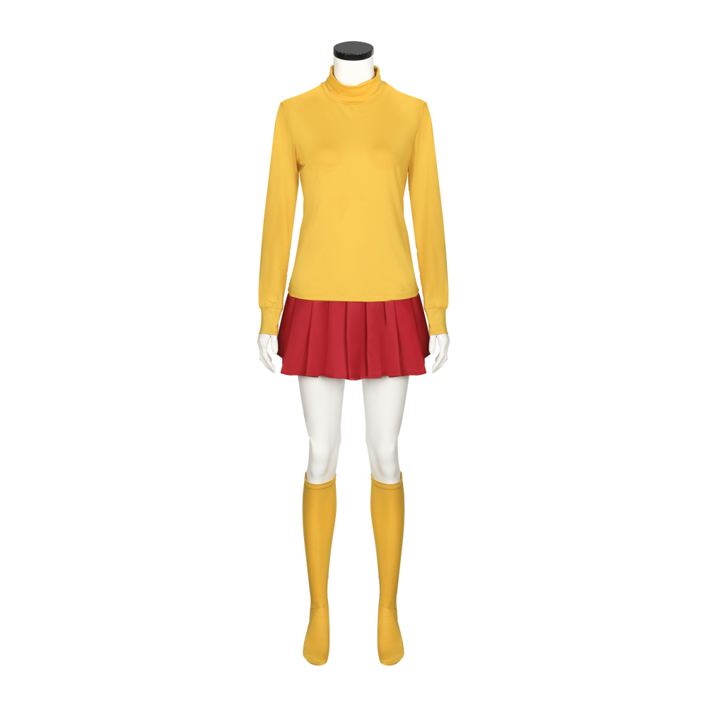 Women's Velma Dinkley Cosplay Costume Anime Carnival Uniform Takerlama