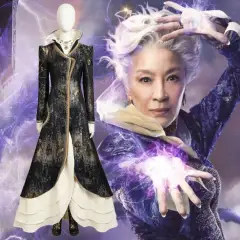 Wicked 2024 Madame Morrible Cosplay Costume With Coat Boots Takerlama