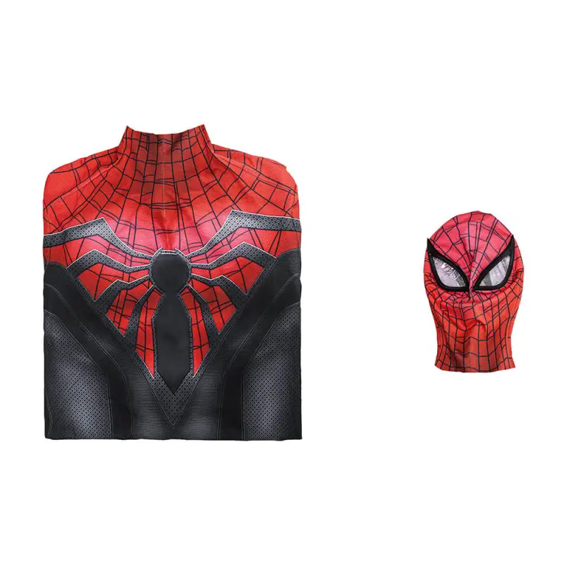 Spider-Man 2 PS5 Superior Spiderman Cosplay Costume With Mask 3D Print Jumpsuit Takerlama