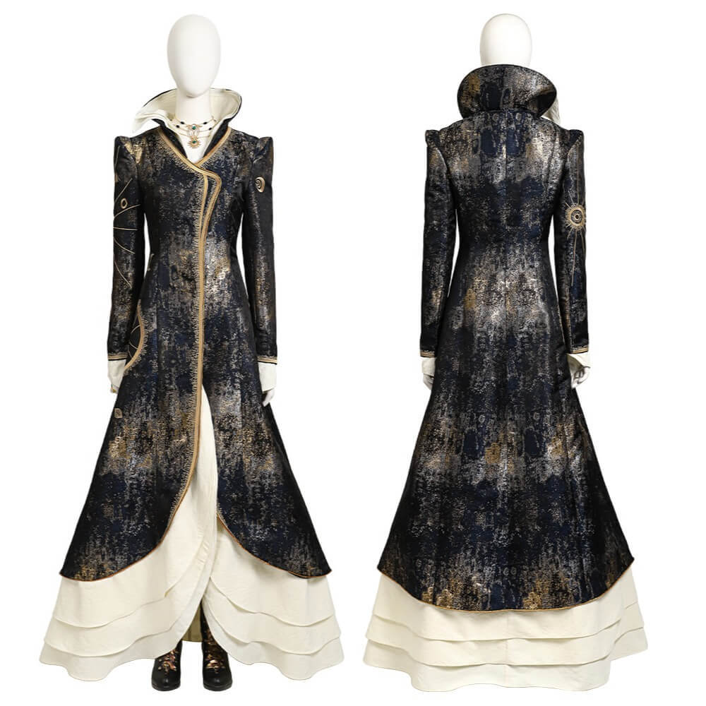 Wicked 2024 Madame Morrible Cosplay Costume With Coat Boots Takerlama