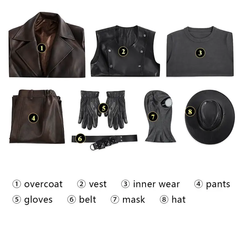 Spider-Noir 2025 Cosplay Costume Nicolas Cage Spider-Man Noir Takerlama